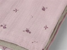 Name It stofble light lilac (3-pak)- lys lilla med blomster